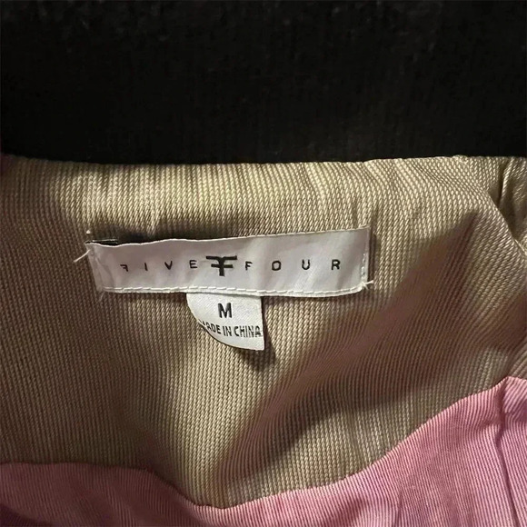 Five Four Men's Bomber Jacket Brown Full Zip Size M Casual Fall - Picture 9 of 12